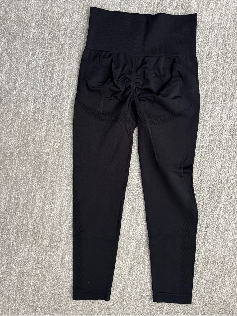 High-Waist Black Scrunch-Back Halara Leggings